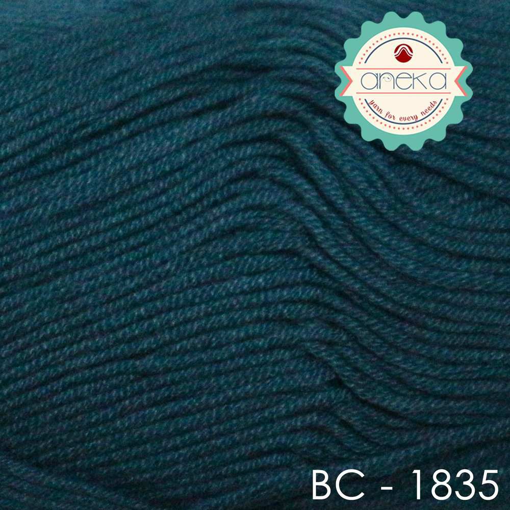 Benang Rajut Katun Bambu / Bamboo Cotton Yarn 2 - 1835 Denim