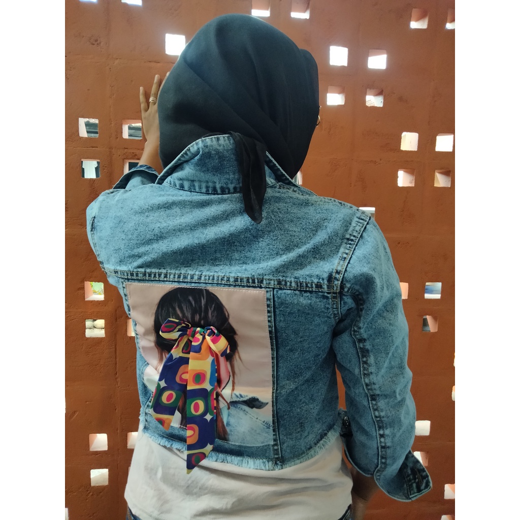 alvan.id JAKET NIRINA ACID CROP ICE BLUE