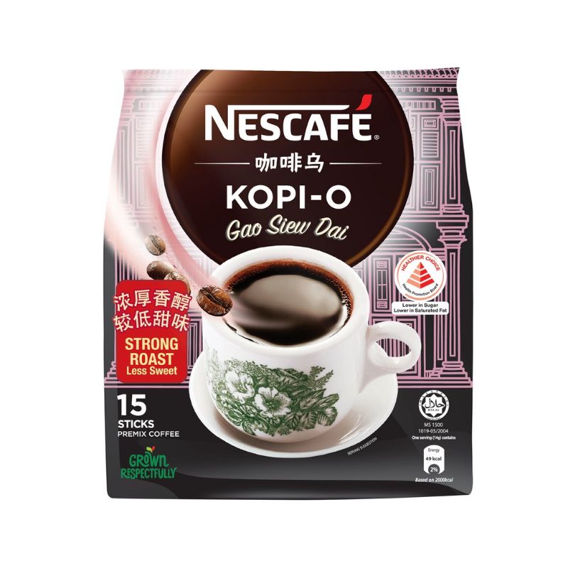 Kopi Nescafe Gao Siew Dai Kopi O Singapore Coffee 15 x 14 Gram