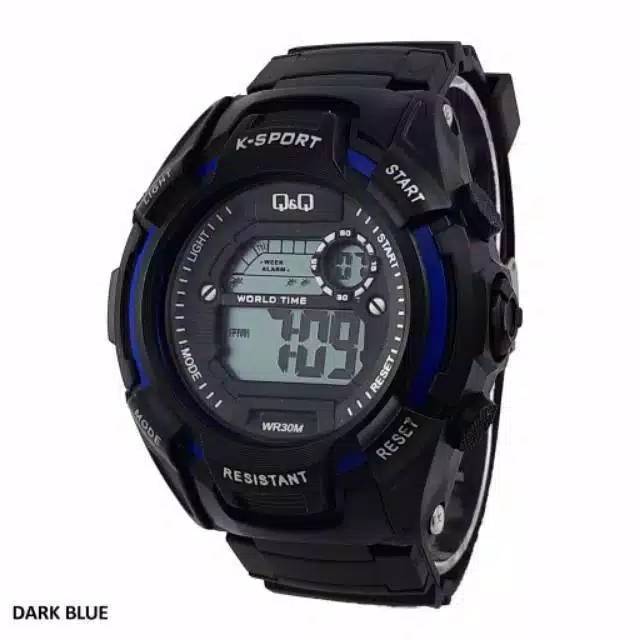 Jam Tangan Pria Sporty Q&amp;Q Rubber Digital BW-17