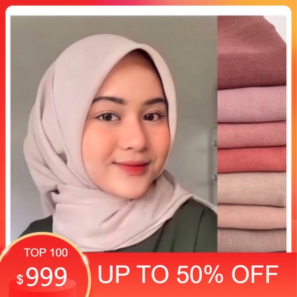 harga murah/grosiran SEGIEMPAT PARIS POLOS PREMIUM AZARA | ANTI LETOY | PARIS VOAL | KERUDUNG MIRACL