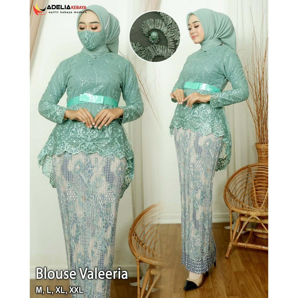 Tunik kebaya blouse aurora pita | Kebaya modern | Kebaya brukat | Baju outfit kondangan pernikahan wisuda modis dan cantik