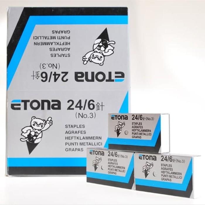 

Staples | Isi Staples Etona No 3-1M 24/6 ( Pak ) Original Murah Baru