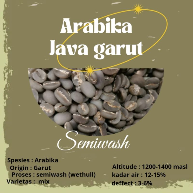 

Green Bean / biji kopi Arabika Java Garut - semi wash 1kg