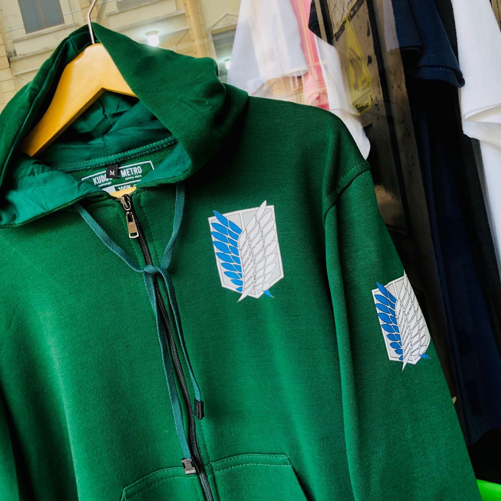 Jaket SNK Survey Corps Attack on Titan Cotton Fleece Anime