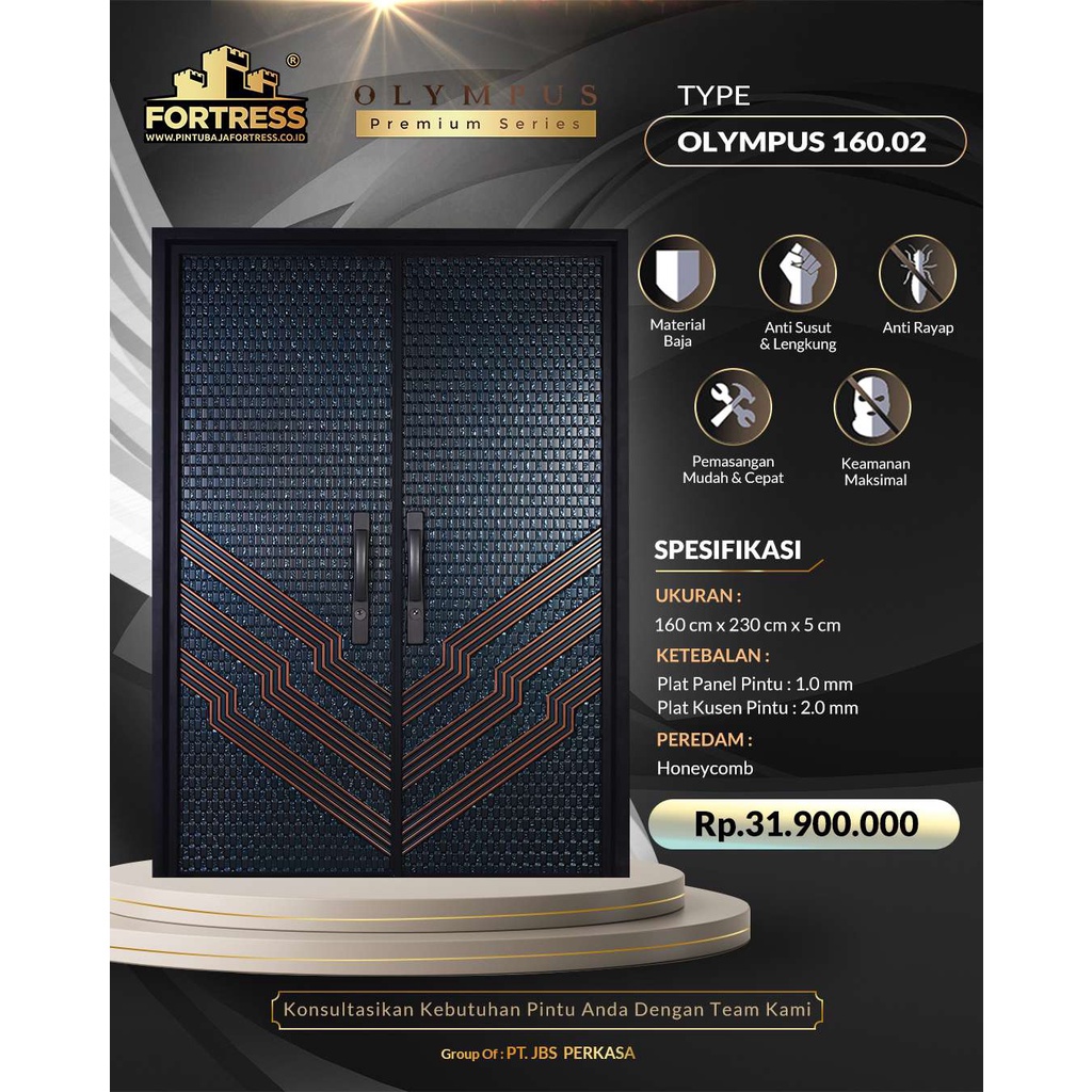 Pintu Baja FORTRESS Tipe Olympus 160.02