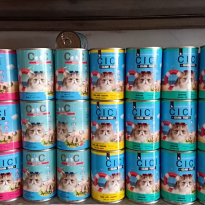 Makanan kucing Cici kaleng 400gr ( isi 12 pcs) All varian / wet food / Cat food