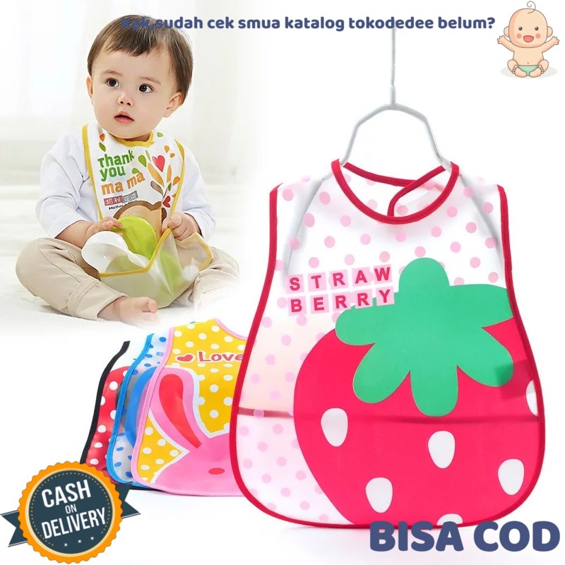 Supercool Slabber Eva BIB Bayi  Tatak iler Plastik Slabber 