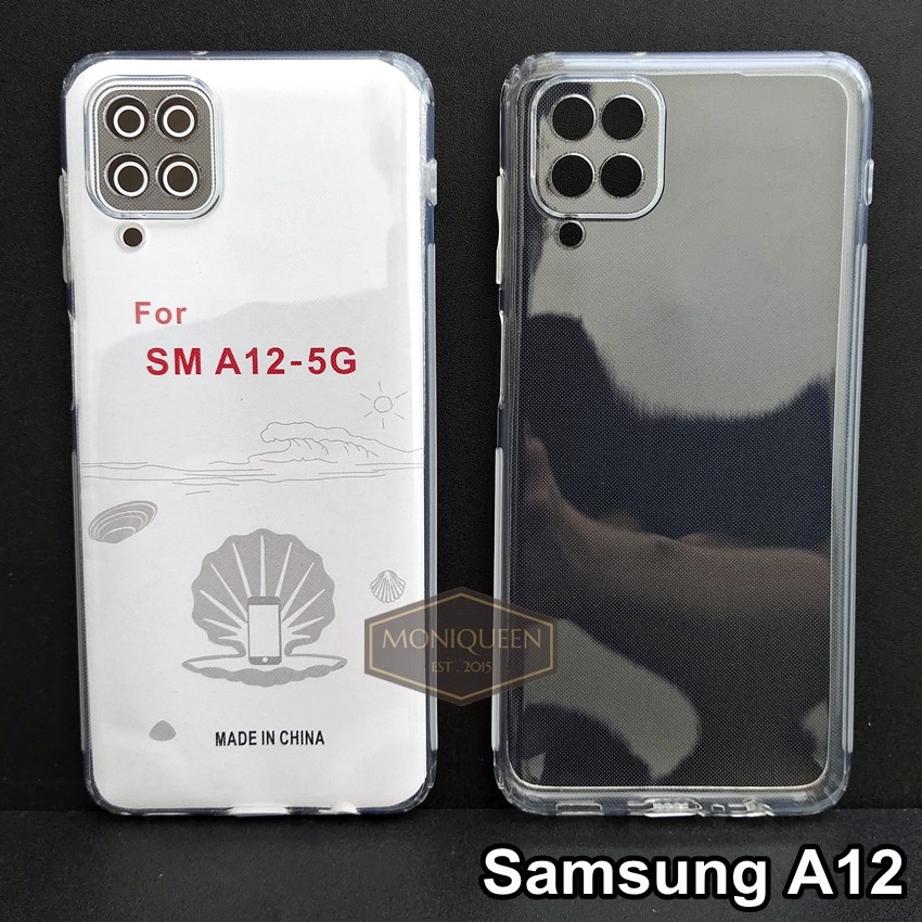 SAMSUNG A12 SAMSUNG M12 CASE HD BENING SOFTCASE SILIKON SLIM CLEAR TRANSPARAN CASING PROTECT CAMERA COVER PELINDUNG KAMERA