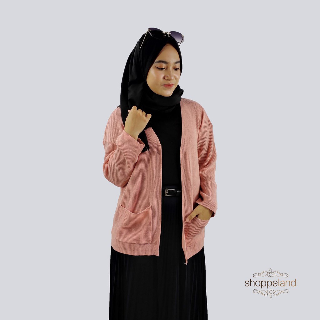 CARDIGAN RAJUT CAMERUN - PART 1-Baby Pink