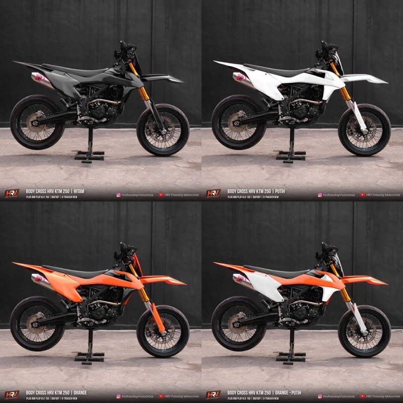 Body set HRV KTM 250 2019 PNP KLX D tracker