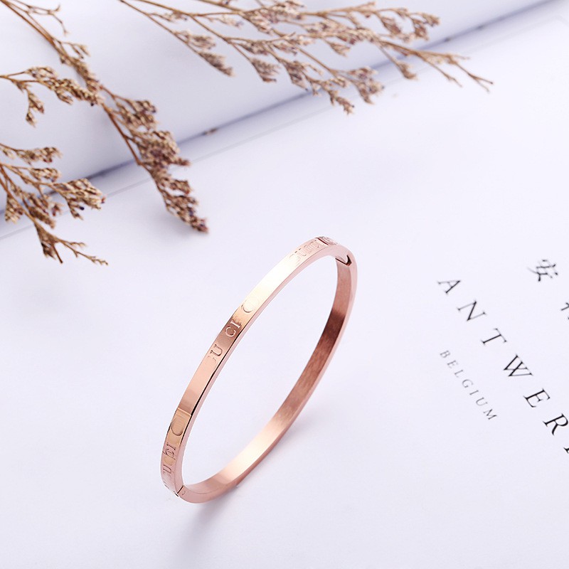 [NEW] Gelang bangle wanita titanium korea anti karat import hadiah cewek GK016 kekinian