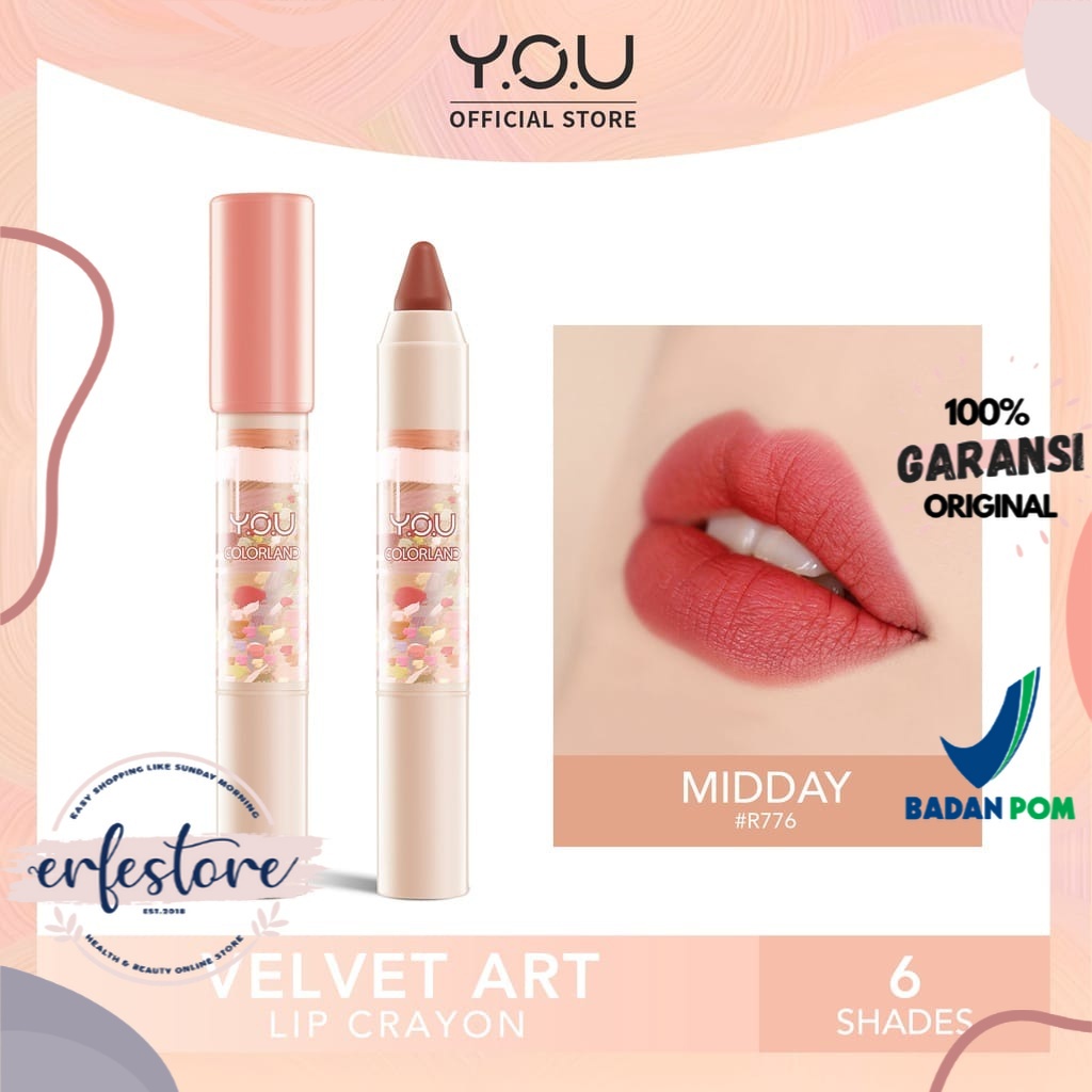 YOU Colorland Velvet Art Lip Crayon