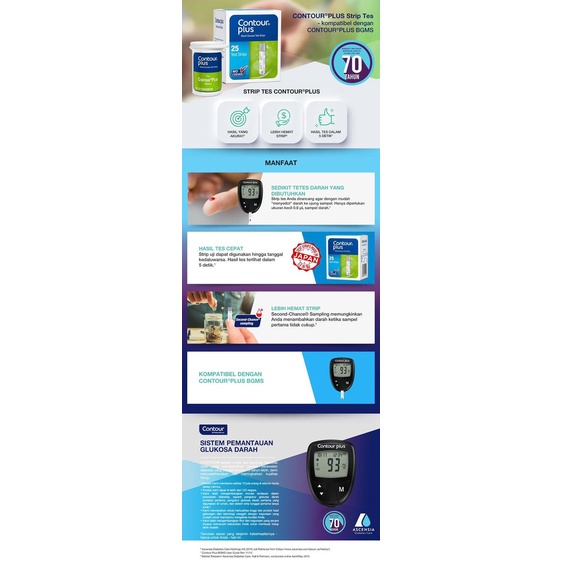Best Seller Ascensia Diabetes Care - Contour Plus Alat Tes Gula Darah