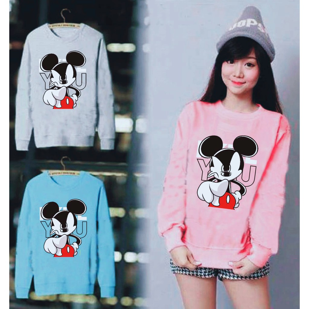 LEANA58 SWEATER WANITA MICKEY YOU