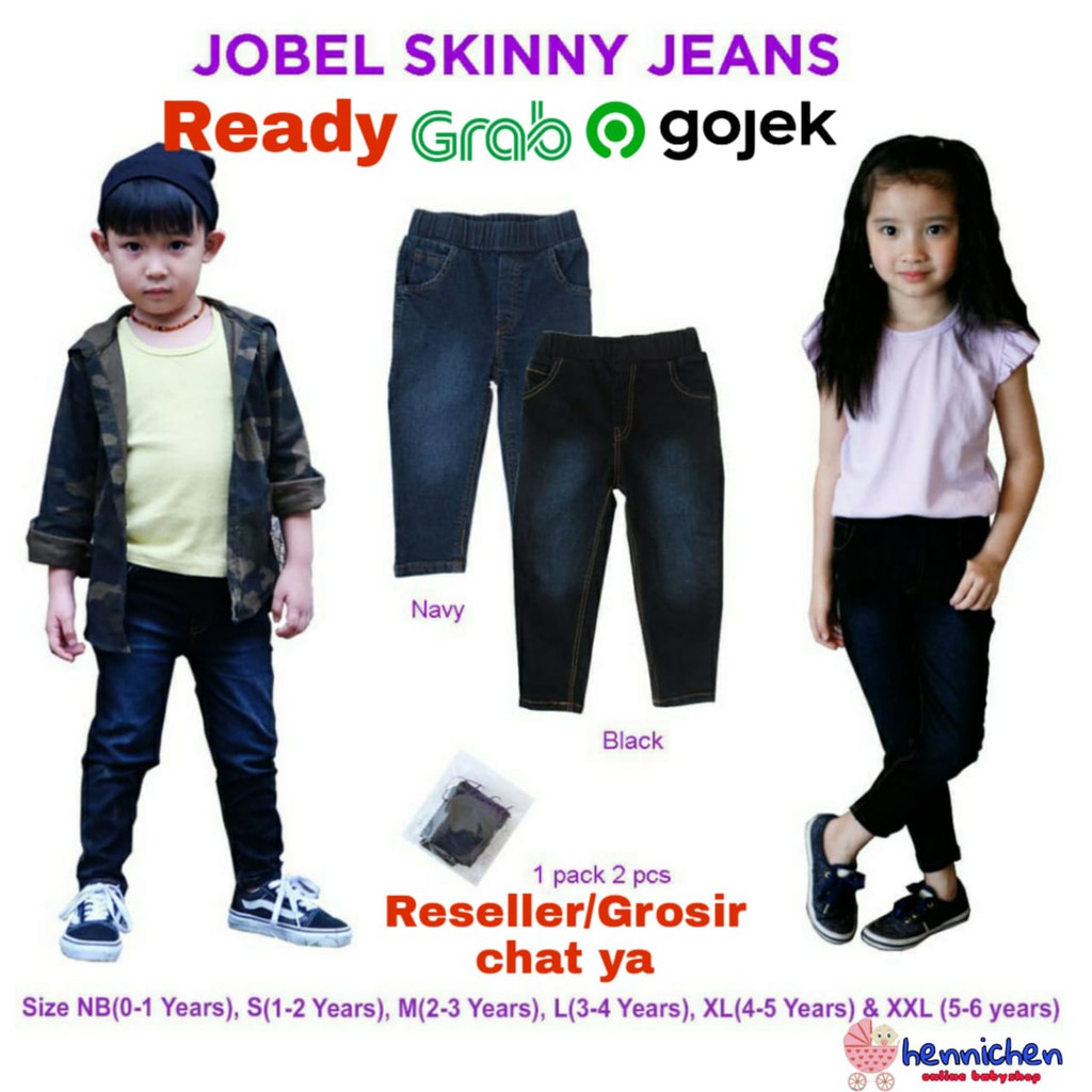 2 Pcs Jobel Skinny Jeans Edition by KAZEL (0 sd 5 tahun)