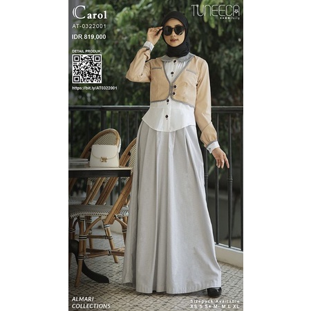 Almari Tuneeca AT-0322001 Charmaine Diskon Sale Promo Gamis Long Dress