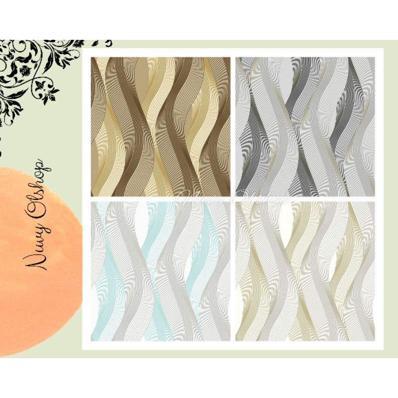 WALLPAPER DINDING VINYL 3D / WALLPAPER DINDING PREMIUM MOTIF 3D