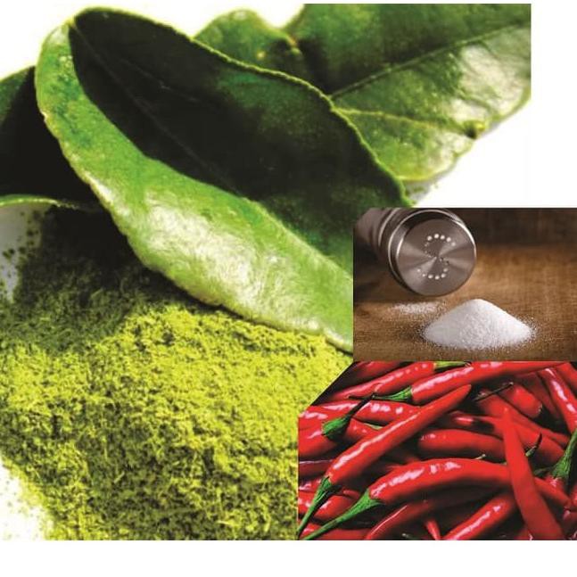 

『BT』 Bumbu Tabur Daun Jeruk Seasoning Pedas 100 gram, Bubuk Tabur Rasa Daun Jeruk Pedas Seasoning Po