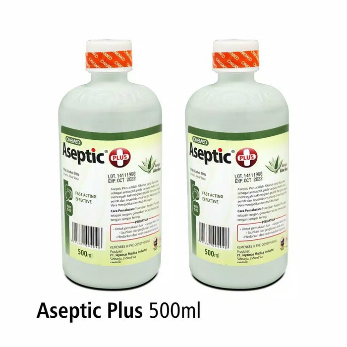 Onemed | Aseptic Plus Refill With Aloevera | Hand Sanitizer 500 ml