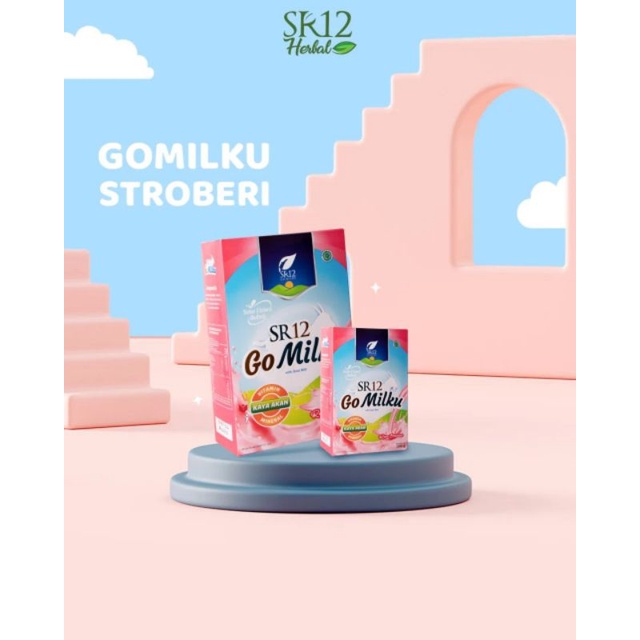 

GoMilku Stroberi SR12/Susu Kambing Etawa Rasa Stroberi