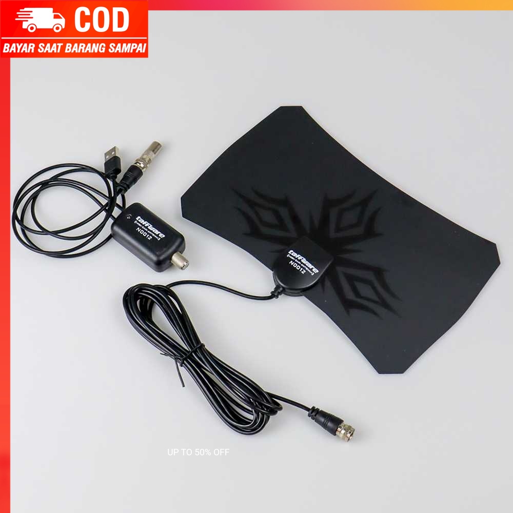 (100% BARANG ORI) Taffware Antena TV Digital DVB-T2 with Signal Booster Amplifer - N0012