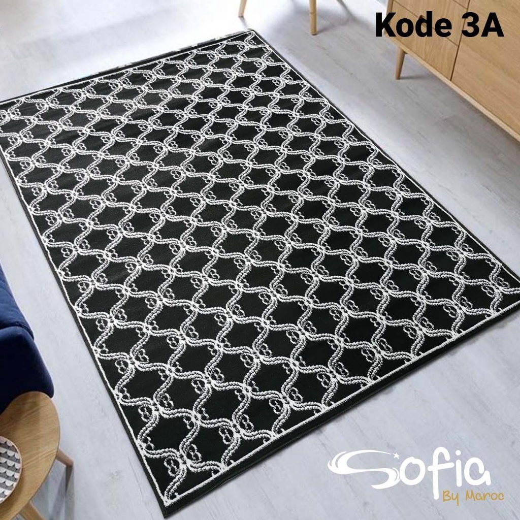 KARPET SOFIA BY MAROC 100 X 150 03A MONOKROM