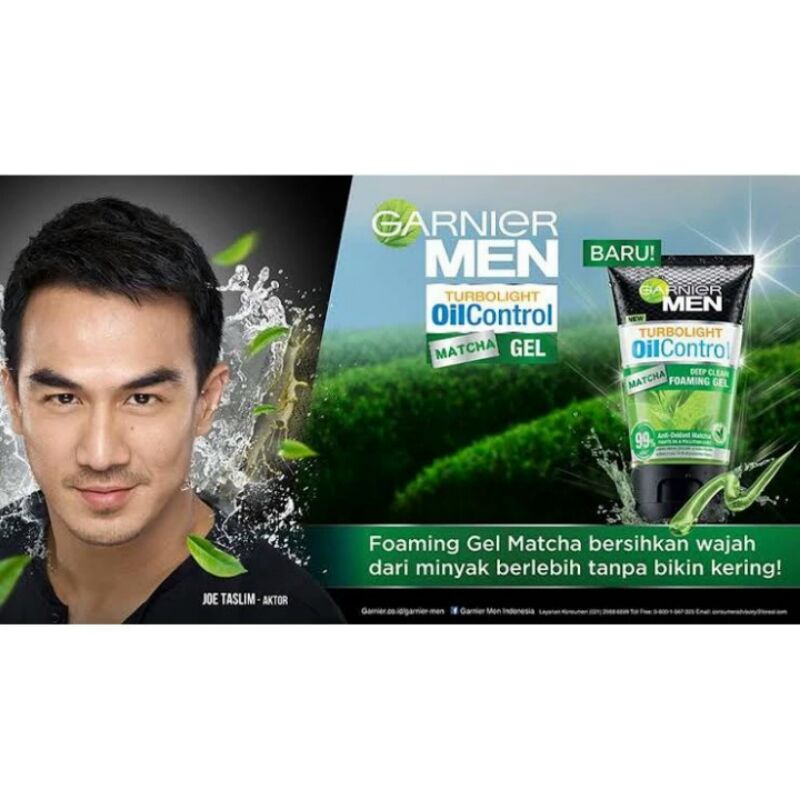 GARNIER Men Turbolight Oil Control Matcha Gel 100ml