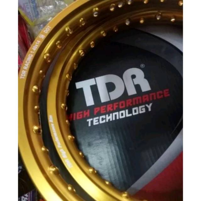 Velg TDR Ring 14 ukuran 140/160-14 sepasang - velg ring 14 TDR racing