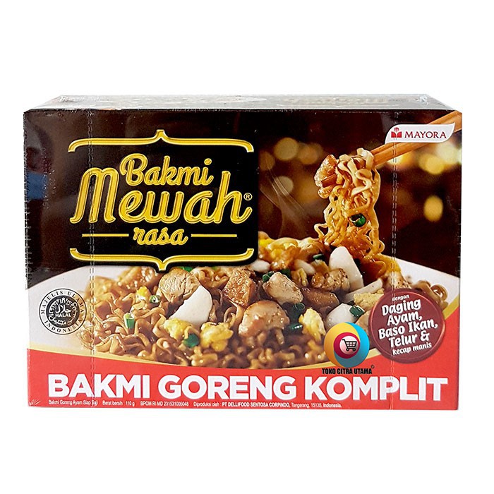 

Bakmi Mewah Goreng Komplit 110gr