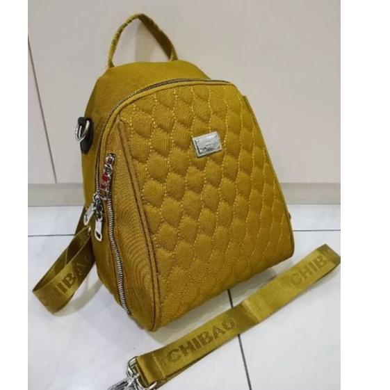 Terbaik.. TAS RANSEL CHIBAO ORIGINAL KANVAS 7139-22-8#