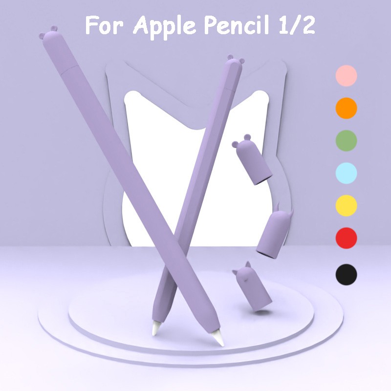 apple ipad pencil gen 2 1 cute cartoon body sleeve touch stylus pen case protective cover pen cap 2n