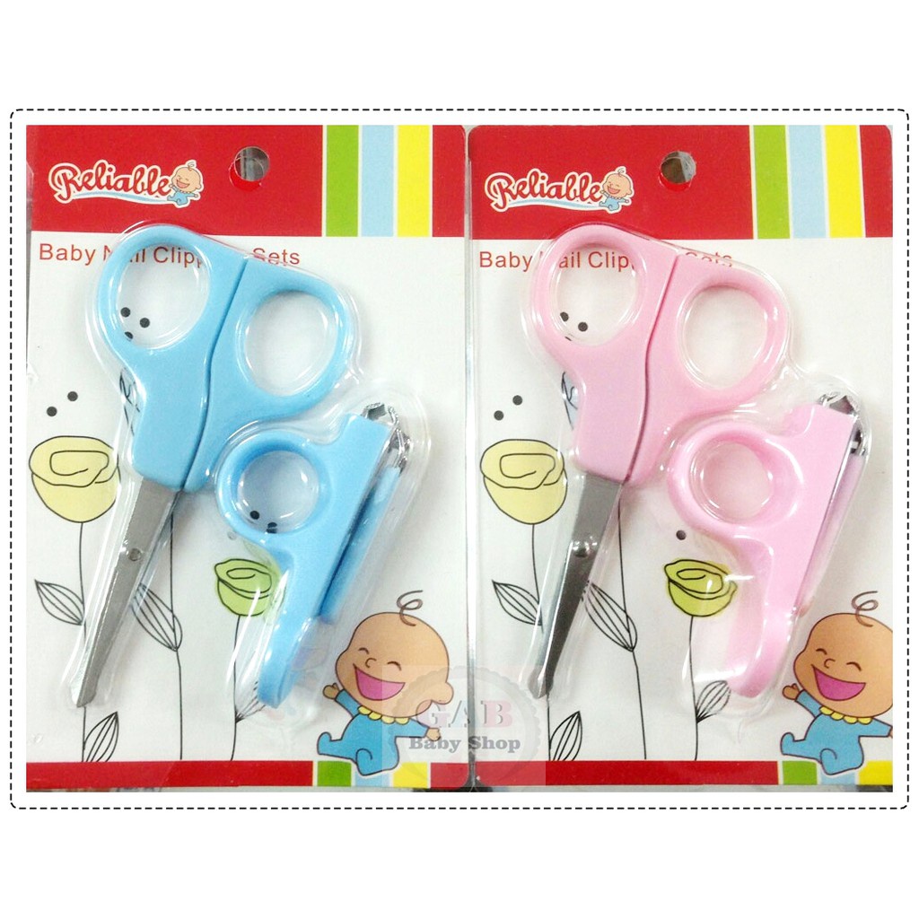 RELIABLE Gunting Kuku Bayi 2in1/ Baby Nail Clipper 8812