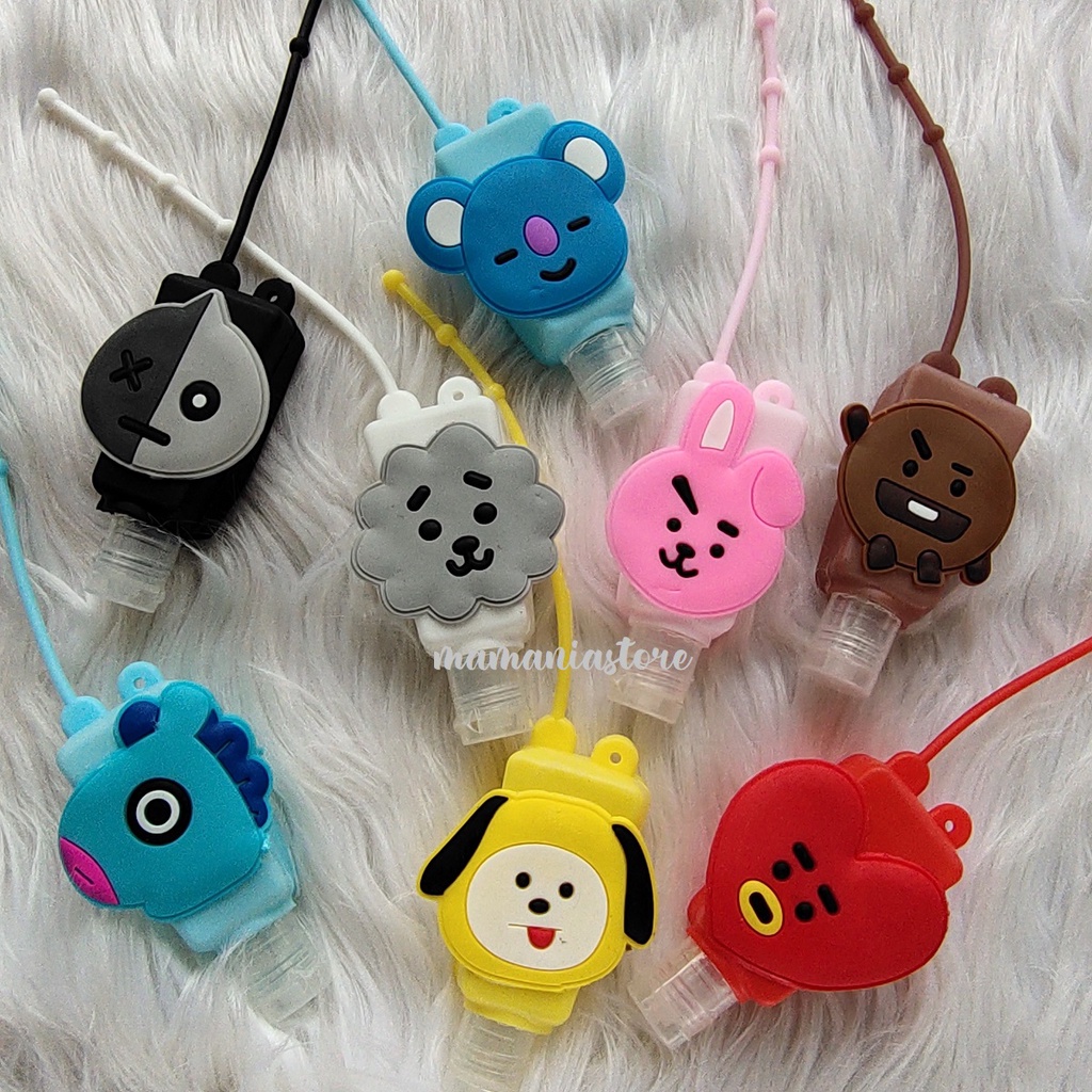 BOTOL HAND SANITIZER BTS / WADAH TEMPAT HAND SANITIZER KARAKTER LUCU