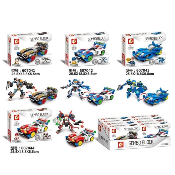 Sembo 60704144 Famous Racing Car 4 Set in 1 H741