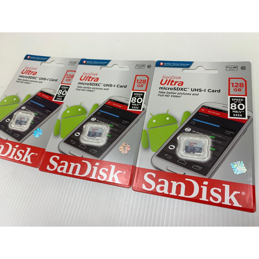 memory SanDisk Ultra Microsd class 10 16gb / 32gb / 64gb / 128GB - No Adapter