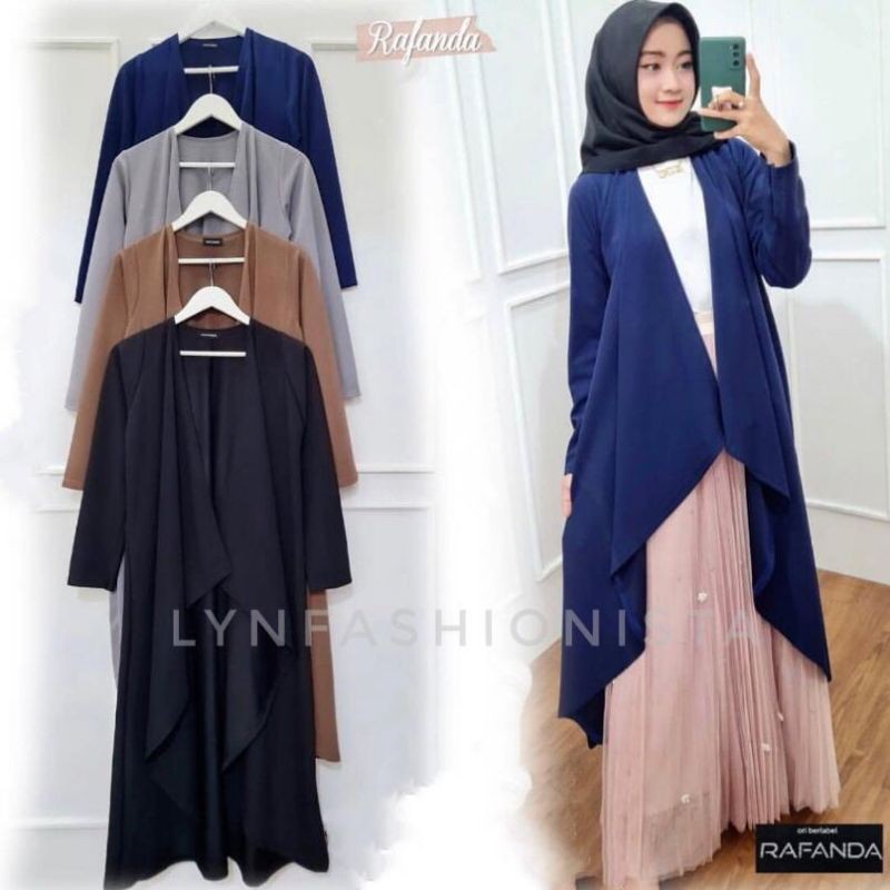 LONG OUTER WANITA/OUTER CARDIGAN PANJANG/CARDI MUSLIM PREMIUM/RIANA