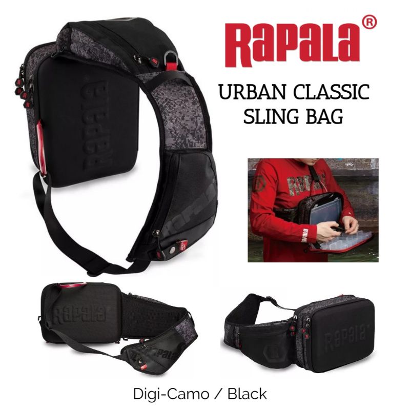 Tas Mancing Casting Rapala Urban Classic Sling Bag Original