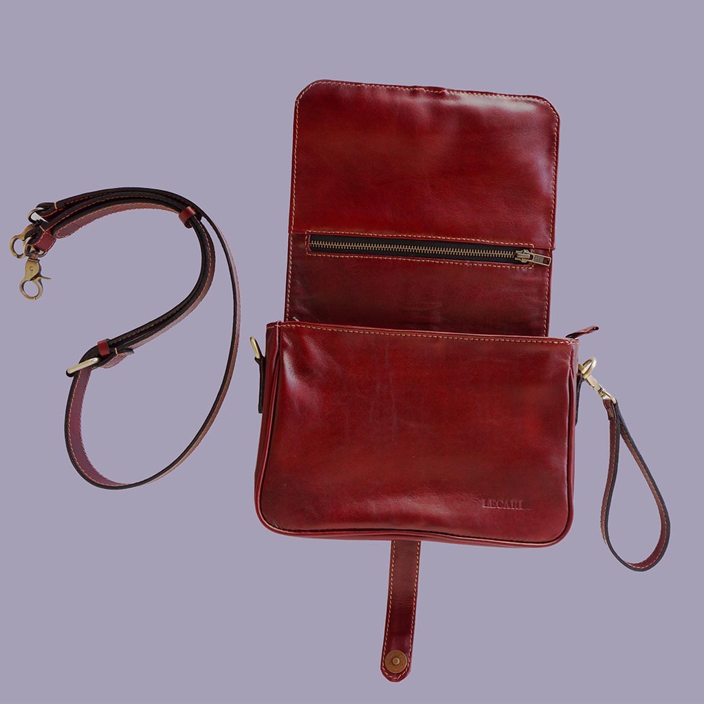 Lecari Wander Sling Bag Leather Tas Selempang Wanita Kulit Asli