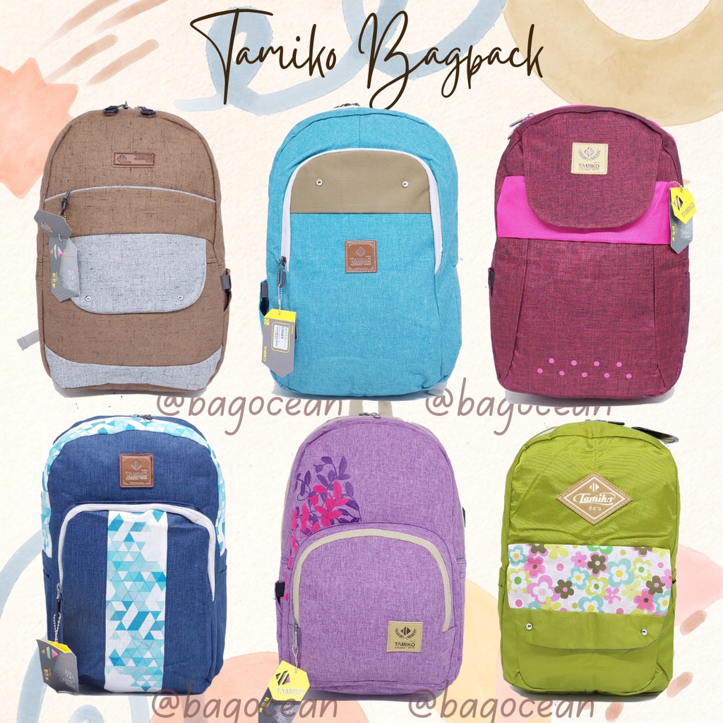 RANSEL LAPTOP TAMIKO / BACKPACK IMPORT TAMIKO FREE JAS HUJAN / TAS LAPTOP IMPORT TAMIKO ORIGINAL ASLI / TAS SEKOLAH SMP SMA KULIAH CEWEK MURAH BARU KUAT / TAS PUNGGUNG WANITA / STYLISH BAGPACK