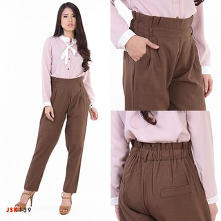  4 WARNA Celana Panjang Kantor Mango Pants Bahan Katun 