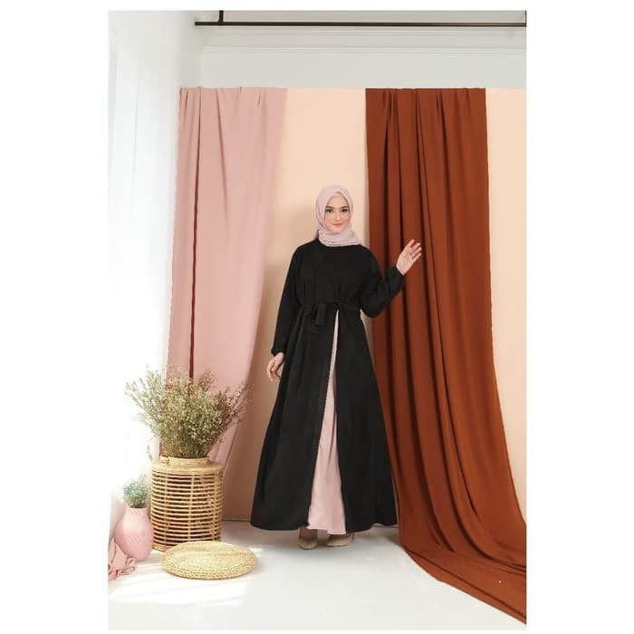 Baju Gamis Lebaran Wanita Muslimah original model terbaru 2020 09