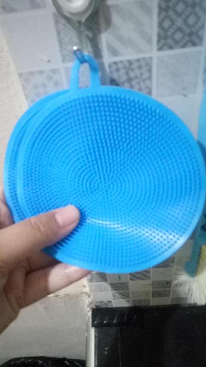 Spon Silikon Alat Pencuci Piring Wajan Teflon Panci Masak Spons Cuci Anti Kuman Kebersihan Bersih