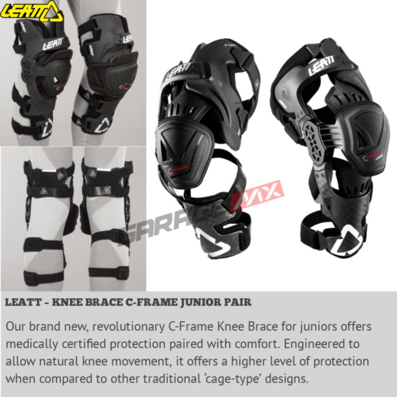 KNEE BRACE LEATT CFRAME JUNIOR . PELINDUNG LUTUT LEATT ANAK