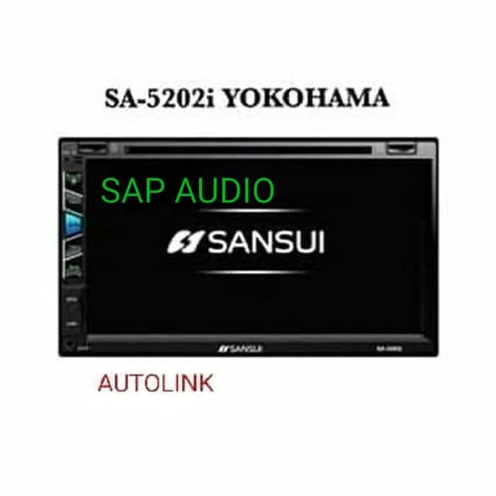 OKE BGT  head unit double din sansui mirror link SA 5202i yokohama DF02