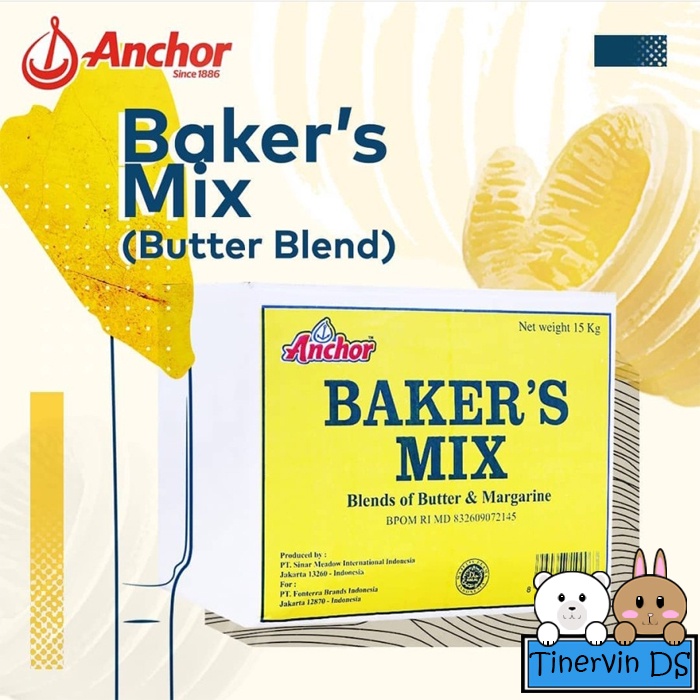 

Bakers Mix / Butter Blending Margarine - Anchor - Kemasan 500gr