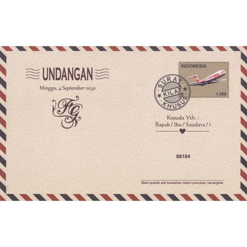 Undangan Blangko Erba 88184