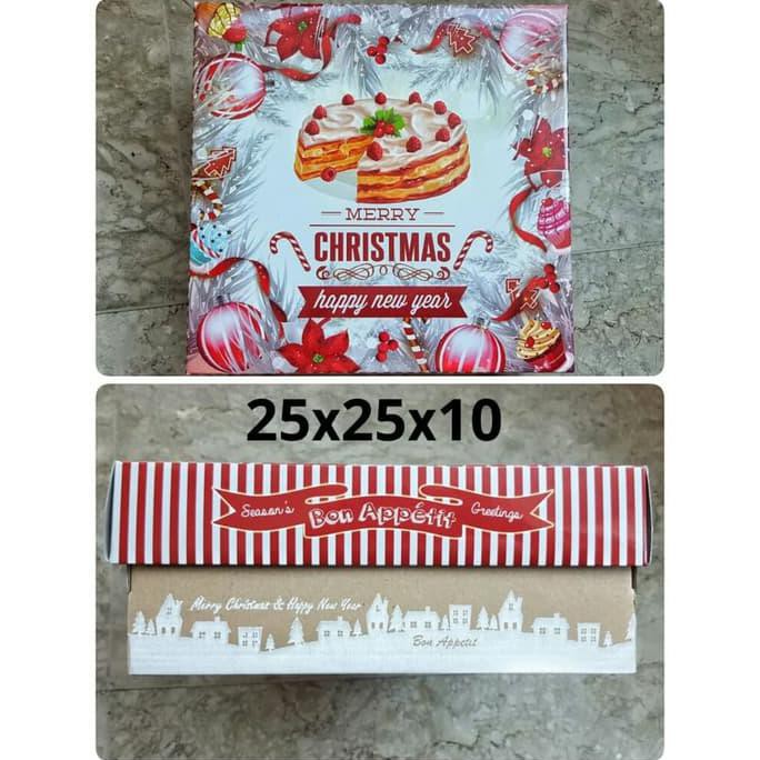

Dus Kue Natal 25X25X10 Satuan / Cake Box Natal / Ksinatal252510 <