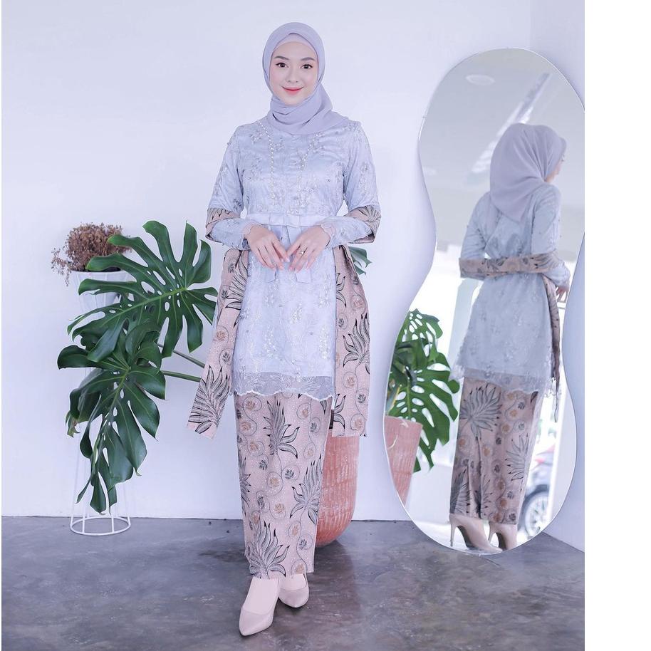 Sangat Nyaman.. Batik Brokat Kebaya Couple Modern Untuk Kebaya Wisuda Lamaran Tunangan Kondangan War