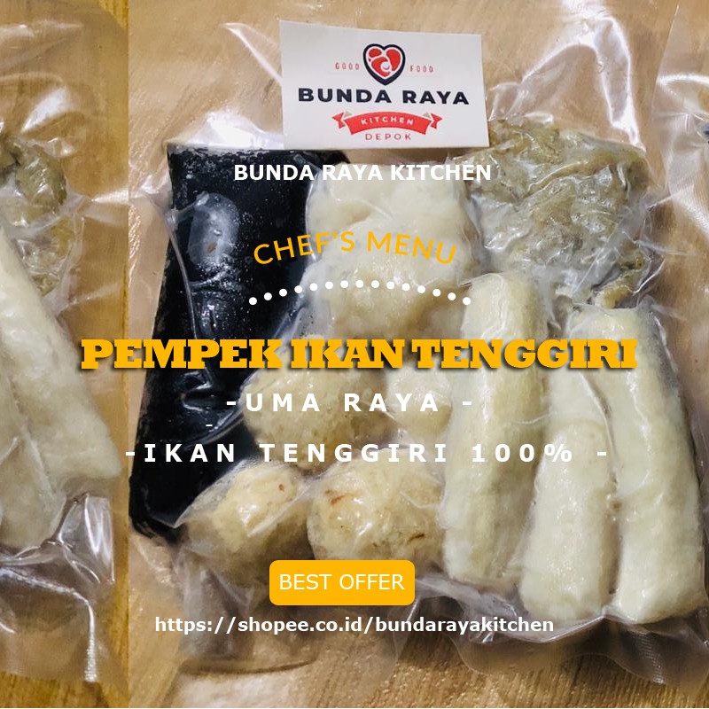 

Premium Pempek Palembang / Uma Raya / Ikan Tengiri / Top Quality *****